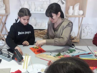 Мастер-класс в рамках реализации проекта  «Культура для школьников» прошел в ДХШ Сунженского района
